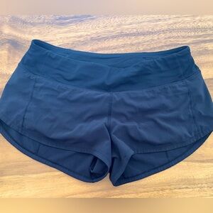 Lululemon Speed Up running shorts, black size 6